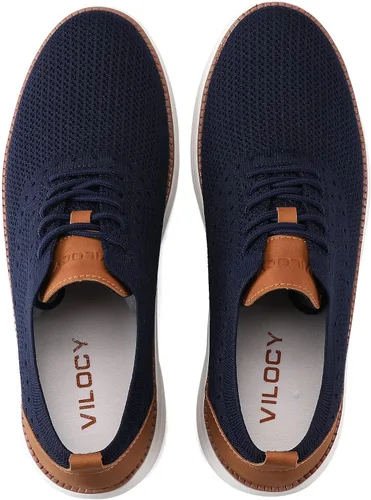 Miniatura 2 de VILOCY - Tenis de vestir informales para hombre, zapatos oxford cómodos de malla transpirable