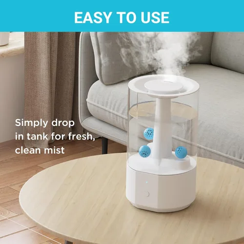 Miniatura 4 de Livatro Bola de limpieza del humidificador: combate el moho del humidificador y las bacterias con limpiador humidificador, evita la acumulación