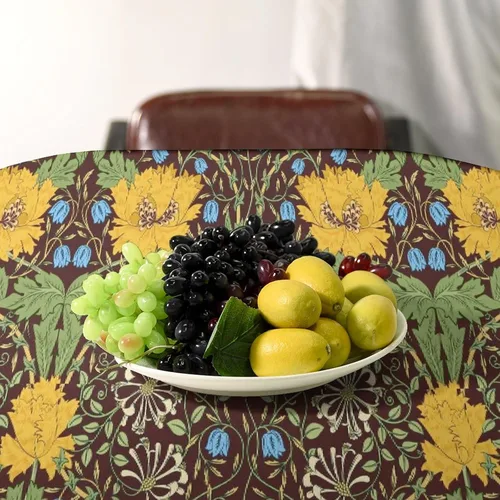 Miniatura 333 de Mantel Floral Retro de Pájaros, Diseño Original Bohemio William Morris Estampado Cubierta de Mesa para Hogar Picnic Fiesta Comedor Cocina William