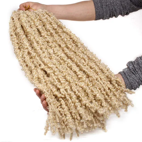 Miniatura 90 de ZRQ Butterfly Locs Cabello de Ganchillo Corto 6 Paquetes Negro Cabello Bob de Ganchillo 8 Pulgadas Locs Sintéticos Desordenados Desgastados Trenzas