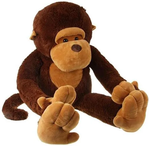 Miniatura 8 de YunNasi Mono de peluche grande, mono gigante de peluche, gorila grande, regalo para niños y novias (31.5 pulgadas)