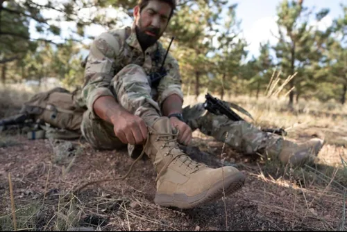 Miniatura 5 de Belleville TR501 AMRAP Botas militares y de entrenamiento atlético para hombre de 8 pulgadas - Botas de fuerza aérea/ejército OCP ACU - Piel
