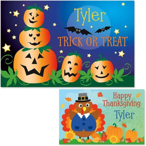 Miniatura 8 de Birthday Buddies - Mantel individual personalizado para niños, laminado con gráficos brillantes, 11 x 17 pulgadas Lillian Vernon