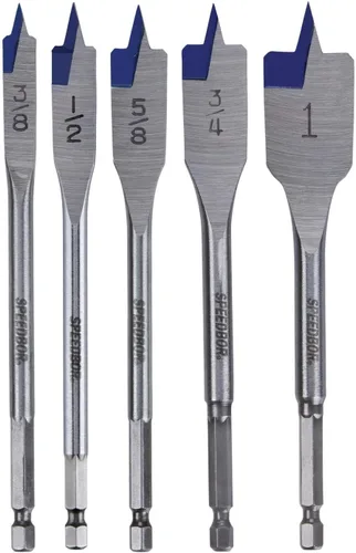 Miniatura 2 de Irwin Tools 1792761 Speedbor juego de broca espada con acanaladura azul profesional con estuche de almacenamiento