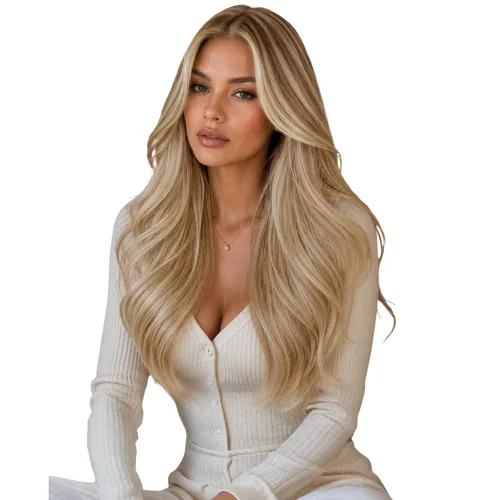 Miniatura 43 de Full Shine Invisi Edge - Extensiones de cabello con cinta adhesiva invisible de 36 cm, color 1 negro, máquina Remy, extensiones de cabello humano
