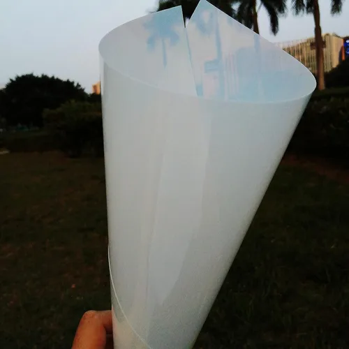 Miniatura 7 de BANLTRE Paquete plano de 12 x 24 pulgadas, 10 hojas de Mylar de 7.5 mil, hoja de PET translúcida lechosa en blanco para cortar
