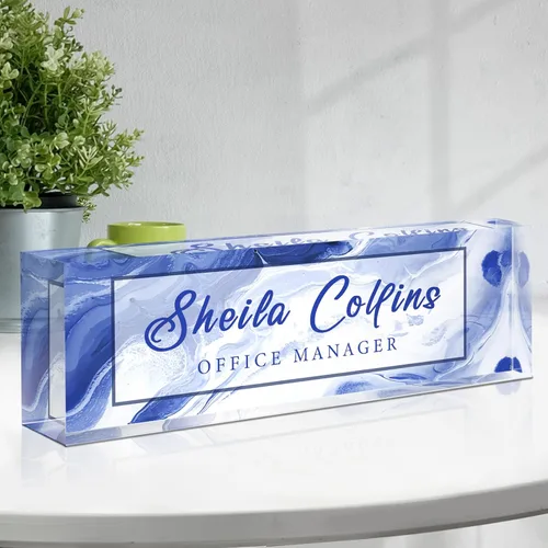 Miniatura 38 de Placa de nombre personalizada para escritorio, regalos de agradecimiento para empleados, placa de nombre de escritorio acrílica personalizada
