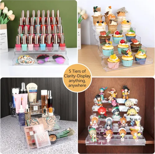 Miniatura 7 de ELEGANTLIFE Estante para especias, no necesita herramientas y sin pegamento acrílico picante, montaje a presión, estante de especias, despensa