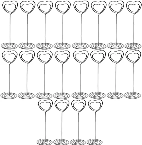 Miniatura 4 de Soporte para números de mesa de boda, paquete de 20 portatarjetas de nombre, soporte para fotos (paquete de 20, negro)