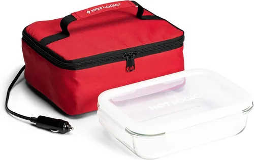 Miniatura 12 de HOTLOGIC Mini lonchera térmica - Calentador eléctrico portátil de alimentos para hombres y mujeres - Ideal para el trabajo, la oficina y la Rojo