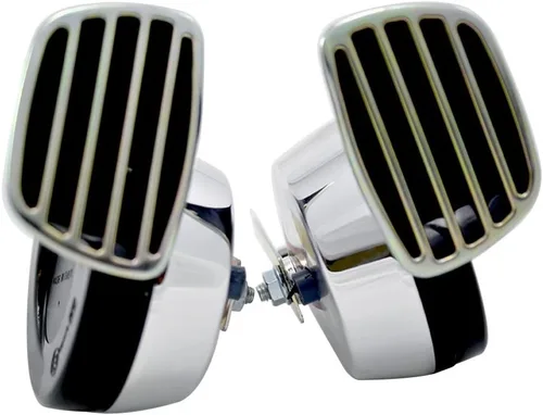 Miniatura 5 de Cromo Twin Trumpet SNAIL de tono alto/bajo de 12 V V electromagnético ruidoso dual reemplazo bocina compacto kit universal completo con soportes