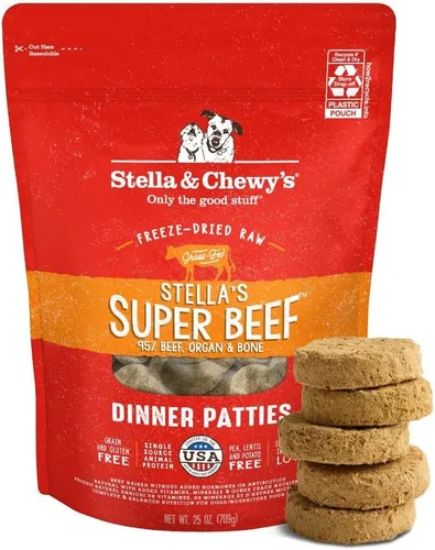 Miniatura 31 de Stella & Chewy's Empanadas crudas liofilizadas – Receta de cordero Dandy – Alimento para cachorros y perros con alto contenido de proteínas sin