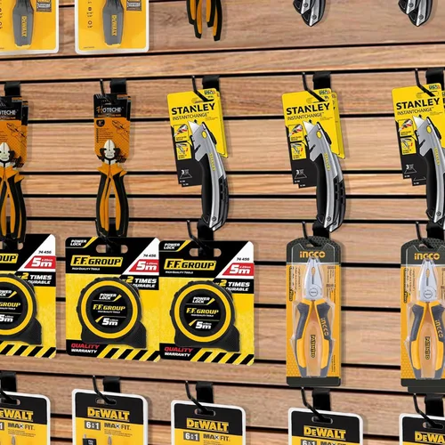 Miniatura 5 de 12 ganchos Slatwall de 8 pulgadas, accesorios para paneles de exhibición, ganchos de metal para colgar en la pared, para almacenamiento en garaje