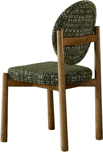 Miniatura 29 de Upholstered Dining Chairs with Fabric/Plush Cushion, Wooden Dining Room Chair Set of 1/2/4, Kitchen Chair for Living Room Balcony Black+brown