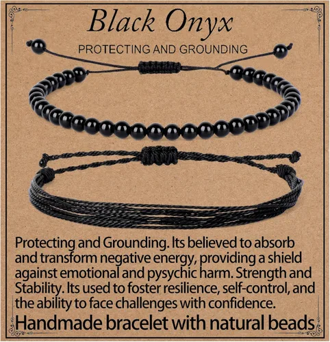 Miniatura 65 de LPBeads Pulsera de piedra natural hecha a mano de tamaño ajustable