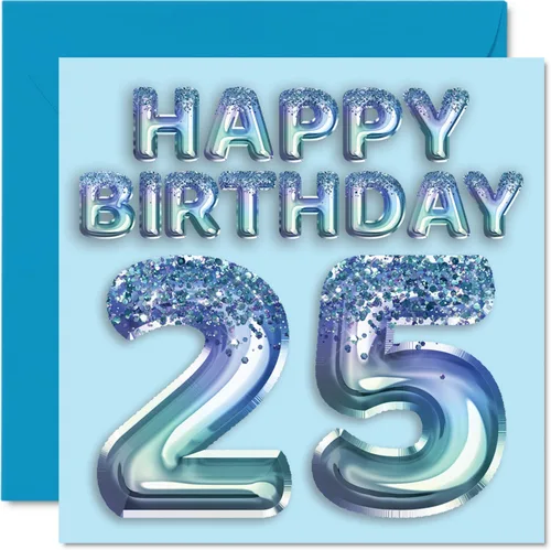 Miniatura 66 de Stuff4 Tarjeta de primer cumpleaños para niños, globo de fiesta con purpurina azul, tarjetas de feliz cumpleaños para niño de 1 año, nieto, hijo, 57