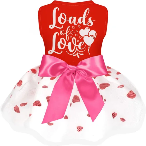 Miniatura 9 de Vestido de tul para perro de cumpleaños para niña, ropa para perro, vestidos de festival de vacaciones, disfraces de fiesta para cachorros, camisas