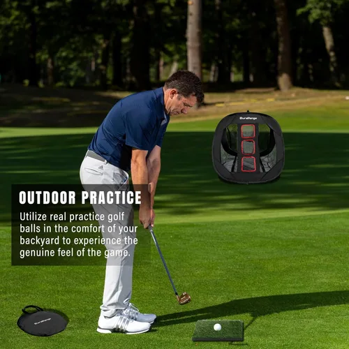 Miniatura 8 de DURARANGE Red de astillado de golf emergente: ayuda definitiva de chip de entrenamiento para precisión y distancia, al aire libre Práctica