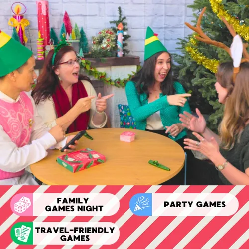 Miniatura 6 de Kazoo That Festive Tune Juego navideño para la familia No se requiere talento musical Incluye 4 kazoos y 100 canciones festivas