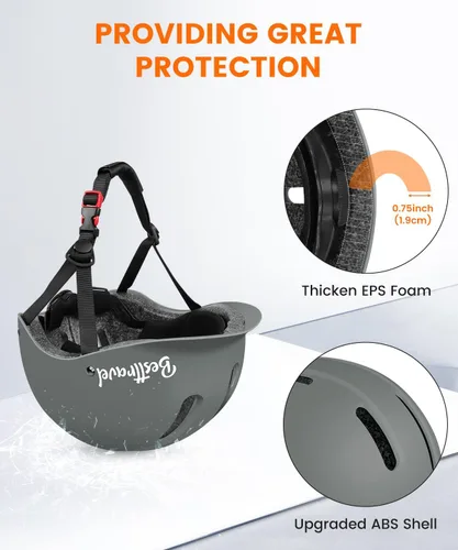 Miniatura 2 de Besttravel Casco de patineta, cascos de bicicleta de ajuste, multideporte, patinaje, longboard, casco de viaje para hombres y mujeres Medium