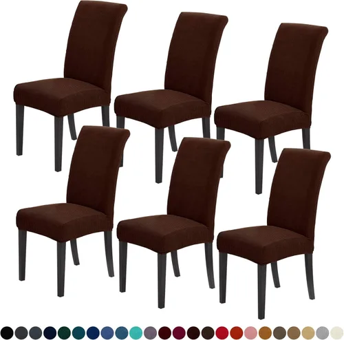 Miniatura 25 de Joccun Fundas para Sillas de Comedor Juego de 2, Fundas Elásticas para Sillas de Comedor Fundas para Sillas de Comedor Protector de Asiento, Funda