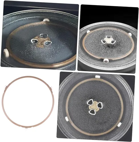 Miniatura 5 de Anillo giratorio para microondas, placa circular para microondas, anillo giratorio para placa, plástico resistente, instalación simple, suministros