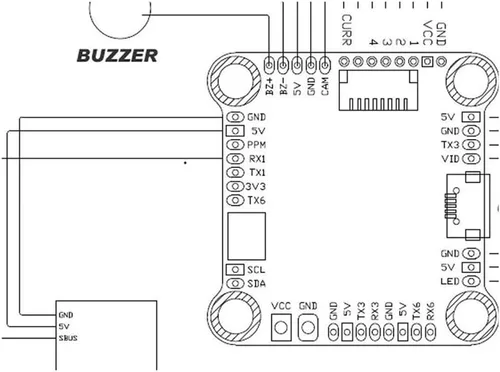 Miniatura 3 de Control de vuelo F405 Apoyo OSD Entrada 3-6S LIPO 12.6-25V para FPV RC Drone Quacopter