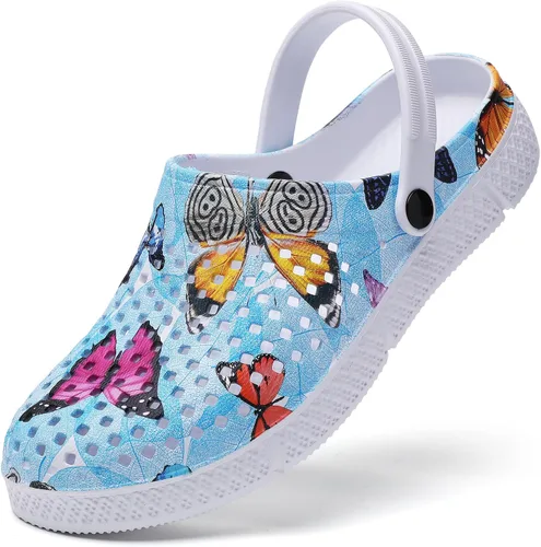 Miniatura 26 de CERYTHRINA Zuecos de jardín para mujeres, zapatos transpirables de secado rápido, sandalias, pantuflas, calzado de playa
