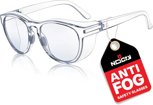 Miniatura 11 de NoCry Anteojos de seguridad ANSI Z87.1 con revestimiento resistente a los arañazos, gafas de seguridad antiniebla, gafas de seguridad transparentes