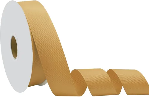 Miniatura 80 de Cinta blanca de grogrén de 1-1/2 pulgadas x 50 yardas para envolver regalos, muy adecuada para decoración de bodas, ramos, manualidades, costura