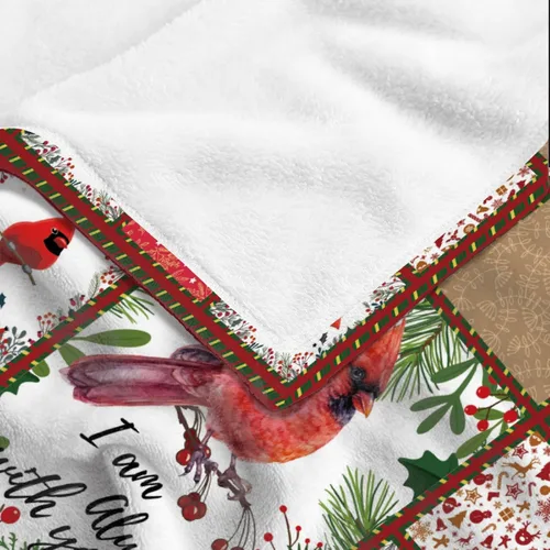 Miniatura 6 de Manta de cardenal norteño de Navidad con usted, manta roja para sofá, manta de forro polar suave, decoraciones navideñas para mascotas (40"X30")