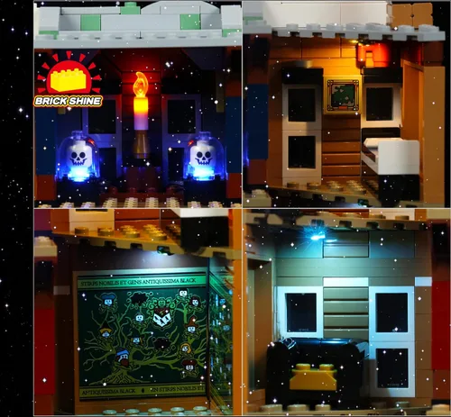 Miniatura 9 de Kit de luces GC para Lego® 12 Grimmauld Place 76408 (Lego Set no incluido) (Classic)