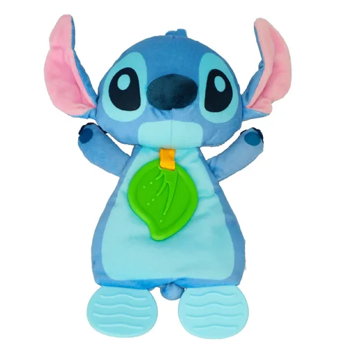Kids Preferred Disney Baby's Lilo and Stitch - Juguete sensorial de peluche y mordedor arrugado para bebés recién nacidos, niños y niñas de 10