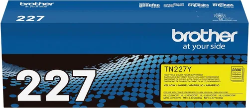 Miniatura 7 de Brother TN227Y original, cartucho de tóner de alto rendimiento, tóner amarillo de repuesto, rendimiento de páginas de hasta 2,300 páginas, TN227