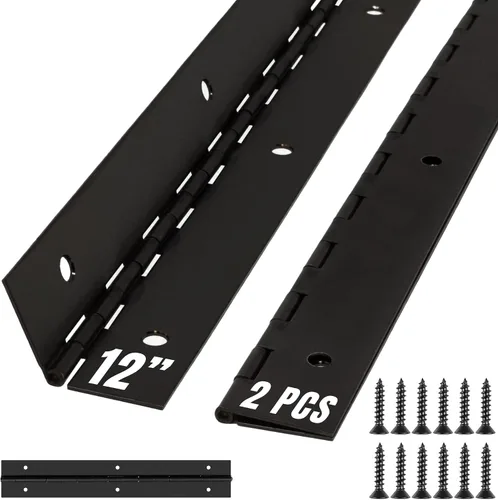 Miniatura 17 de Bisagra de piano resistente plateada de 48 pulgadas plateado