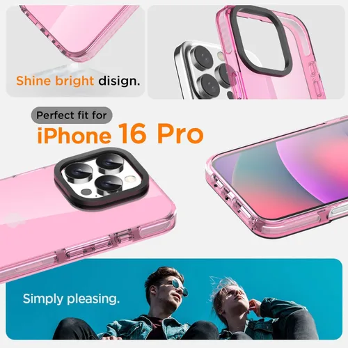 Miniatura 326 de AICase Funda protectora para iPhone 16 compatible con iPhone 16, delgada, ligera, transparente [no amarillenta] Diseño vibrante