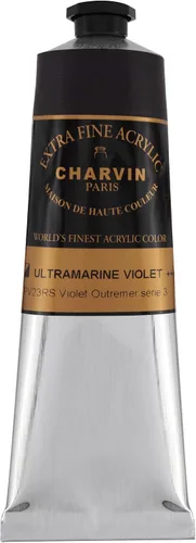 Miniatura 141 de Charvin Pintura acrílica profesional extrafina – verde absenta, tubo de 2.1 fl oz, pigmentos de triple fresado, resistente a la luz, pinturas