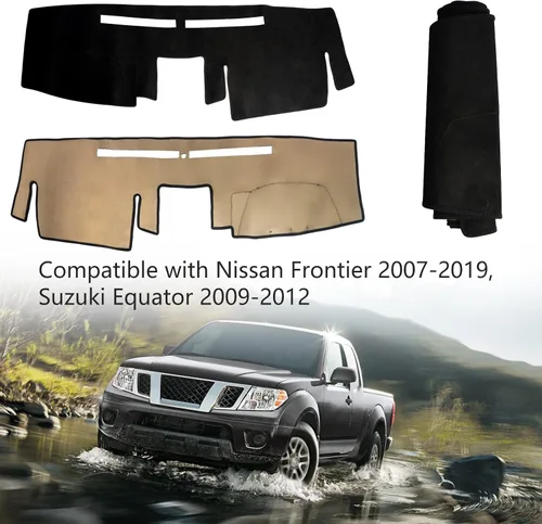 Miniatura 7 de Protector de alfombra para salpicadero, consola central interior personalizada compatible con Nissan Frontier 2007-2019, Suzuki Equator 2009-2012