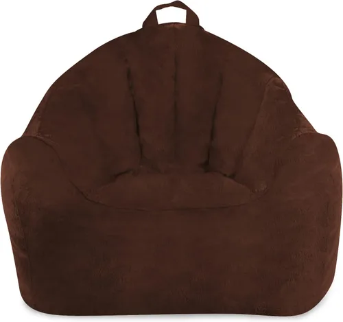 Miniatura 54 de Posh Beanbags - Sillón puff grande, 38 pulgadas, color azul rey sólido Nylon suave - Azul real