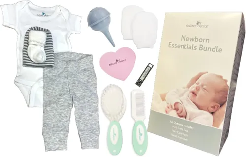 Nurses Choice - Kit esencial para recién nacidos (incluye paquete de cuidado de uñas, paquete de cuidado del cabello y aspirador nasal) por Nurses