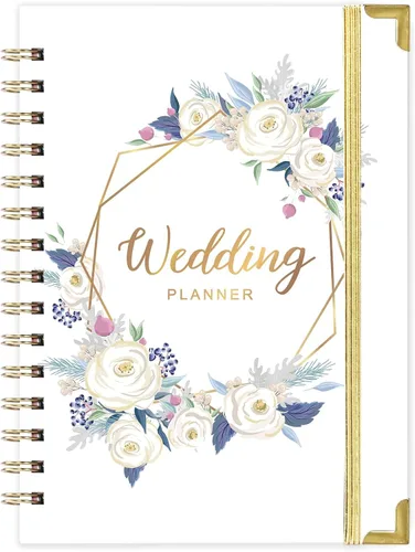 Miniatura 10 de Artan - Agenda de boda y organizador – Planificadores de boda, planificador de boda para novia con 5 secciones con pestañas, 6.5 x 8.5 pulgadas