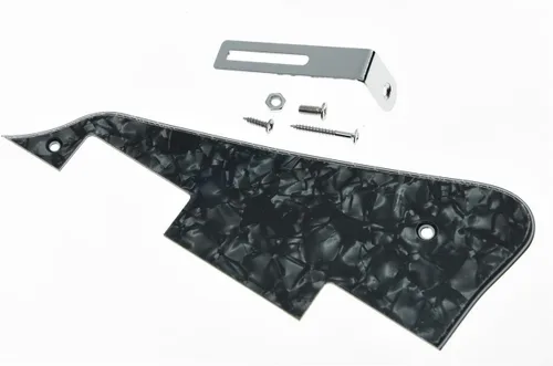 Miniatura 4 de KAISH Golpeador de guitarra LP blanco envejecido de 3 capas con soporte cromado para Epiphone Les Paul