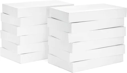 Miniatura 4 de Hallmark Cajas de regalo XL de 17 pulgadas con tapas (12 cajas de bata blanca, blancas) para cumpleaños, graduaciones, Navidad, bodas, despedidas