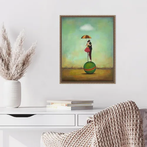 Miniatura 5 de Amanti Art Lienzo enmarcado para pared, 20 x 16 pulgadas, romance de circo, por Duy Huynh, lienzo enmarcado para pared, obras de entretenimiento