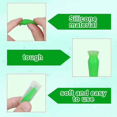 Miniatura 6 de 4 piezas de herramienta de inserción de lentes esclerales, insertador de lente escleral sin ventilación de silicona y removedor con estuche
