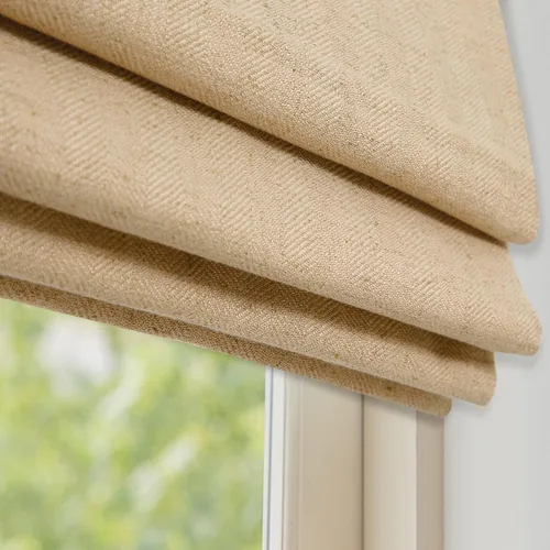 Miniatura 9 de DEJAVU Persianas romanas de bambú inalámbricas, opacas con filtro de luz para ventanas de interior, persianas tejidas naturales con cenefa