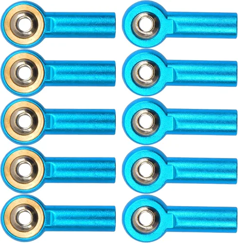 Miniatura 2 de Paquete de 12 soportes de aluminio Vgoohobby M4 para barra de acoplamiento, rótula CW 1.024 in, compatible con Axial Redcat HPI Traxxas HSP 1/10 RC