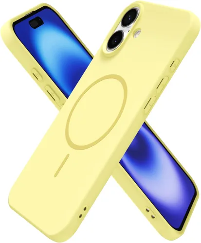 Miniatura 134 de oakxco Funda de silicona Mag Safe para iPhone 17 Pro Max, funda magnética delgada y fina compatible con carga inalámbrica MagSafe, bonita funda Negro