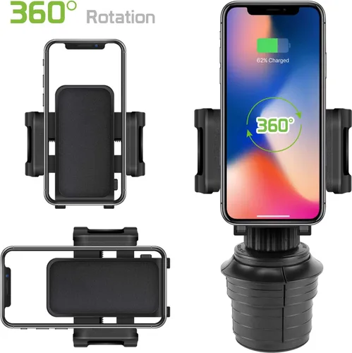 Miniatura 7 de Cellet Soporte universal para teléfono inteligente 360 ajustable, manos libres, soporte para automóvil compatible con Apple iPhone 13 12 Xs Max XR 8