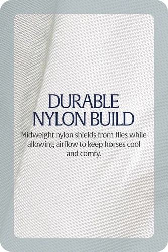 Miniatura 7 de Equinavia Gard - Sábana para mosca, construcción de nailon duradero, cobertura extendida, azul claro, 69 pulgadas